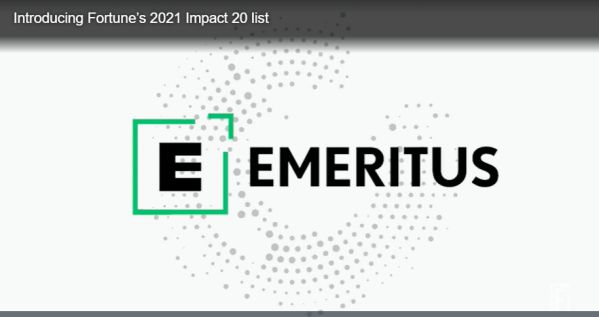 Emeritus榮登2021年度《財富》雜志影響力20強企業榜單